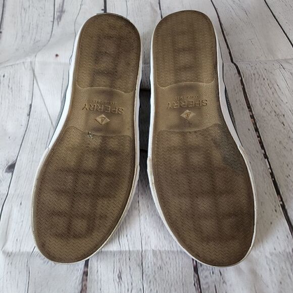 Sperry Men’s Striper II CVO Canvas Sneakers Size 8 1/2 Gray - Picture 4 of 9